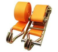 Ratchet Tie Down Straps Set, Heavy Duty 1-20 M Cargo Ratchet Straps with Double J Hook & Handle for Moving, Appliances, ATV, Truck, Trailers, Kayaks, Car Roof(W7.5cm/3in,2.0m/6.6Ft)