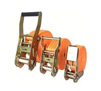 Ratchet Tie Down Straps without Hooks Cargo Lashing Polyester(2.5cmx7m)