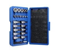 Ratchet Tool and Case 29pcs/Set Hexagon Torx Star Sockets & Bit Set Male/Female Bits Drive Handheld Tool Torque Star Socket Car Repair Tool