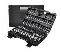 Ratchet Tool and Case 64pcs Automotive-Mechanics-Tool 3/8,1/4 1/2 In. Drive Bit Socket Set With Impact Adapter And Reducer Hand Tools