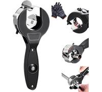 Ratchet-Type Pipe Cutter, Hand Copper Tubing Cutters Plumbing Tool, Adjustable Ratchet Type Pipe Cutter, Quick Cut Hand Tool, 1/4" to 7/8", for Plastic Hose, Exhaust PVC, PPR (1pcs-5/16" to 1-1/8")