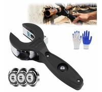 Ratchet-Type Pipe Cutter, One-Hand Fast Pipe Cutting Tool，6-23mm | 2 in 1 Close Quarters Tube Compact Cutter, Ratcheting Pipe Cutter Tool for Cutting Copper and Metal Pipes, PVC, Ppr