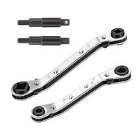 Ratchet Wrench - Carbon Steel Service Tool | Manual Reversible Handle, High Precision Maintenance Device, Professional Industrial Grade Hardware, for HVAC Refrigeration Air Conditioning Repair