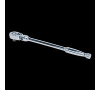 Ratchet Wrench Flexi-Head 300mm 3/8"Sq Drive Pear-Head Flip Reverse