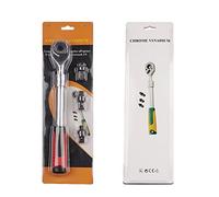 Ratchet Wrench Multi-Function Socket 72-Tooth Spanner 1/2" 1/4" & 3/8" Sizes Drive Wrenches Set Metric