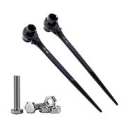Ratchet Wrench Set | 2-Piece Switchable Quick Release Universal | Portable Scaffolding Tools | for Bolts from 19-22 mm, Household, Shipyard, Rigging, Stage Setup and Truck Transport