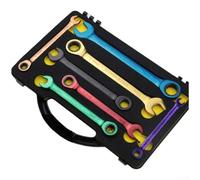 Ratchet Wrench Set, 72-Tooth Dual Head, Chromium Vanadium Steel, Color-Coded Handles, Anti-Rust Coating, For Auto Repair, 8Mm 10Mm 12Mm(A)