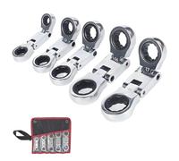 Ratchet Wrench Set Compact Stubby Double Box End Tool for Tight Spaces Versatile PocketSized Ratchet for Easy Access and Precision