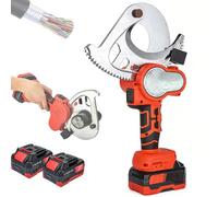 Ratcheting Cable Cutter, Cordless Rebar Cutter, Alloy Steel Shear for Electrical, Construction, and Industrial Cable Installation
