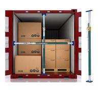 Ratcheting Cargo Bar，，Adjustable Ratcheting Cargo Bar for Pickup Truck Bed - Non-Slip Divider & Stabilizer, Easy Setup, Supports 440LBS Load - Perfect for Secure Truck Cargo Management