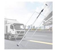 Ratcheting Cargo Bar，，Adjustable Steel Cargo Stabilizer Bar with Guardrail, Expandable Ratcheting Cargo Bar for Enclosed Trailers, Vans & Reefers (72"-87") - Ultimate Load Security & Stabili