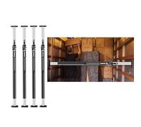 Ratcheting Cargo Bar,Black Cargo Barrier Bars for Pickup Trucks, Adjustable Minivan Cargo Stabilizer Bars with Non-Slip Pad, Aluminum Alloy Anti-Mobility Cross Bars for Boxs (4 Pcs 4.2)