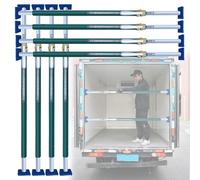 Ratcheting Cargo Bar,Cargo Heavy-Duty Adjustable Load Bars for Trailers, Box Truck/Pickup Trucks/Reefer/Container Aluminum Cargo Stabilizer Bar 2 4 6 8 10 Pieces, with An