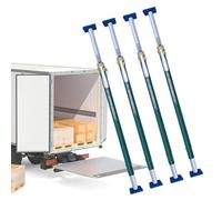 Ratcheting Cargo Bar，，Heavy-Duty Adjustable Ratcheting Cargo Bar Set - 4 Pack, Telescoping Support Poles for Truck Bed & Cargo Van, Lock Bars for Semi Trailers, 2.26-2.64