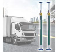 Ratcheting Cargo Bar,Heavy Duty Ratcheting Cargo Bar Truck Bed, Thicker Load Locks Semi Trailer with Anti-Skid Rubber Pads Easy to Install, Steel Cargo Stabilizer Bar (2pcs 2.37~2.73/7.7~8.9 ft)