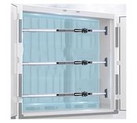 Ratcheting Cargo Bar,Telescoping Truck Bed Cargo Bar Set of 1/2/3/4, Enclosed Van/Trailers/Container/Pickup Trucks Bed Cargo Restraint Bar with Non-Slip Pad (Set of 3 7.4)