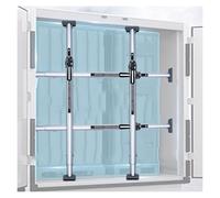 Ratcheting Cargo Bar,Telescoping Truck Bed Cargo Bar Set of 1/2/3/4, Enclosed Van/Trailers/Container/Pickup Trucks Bed Cargo Restraint Bar with Non-Slip Pad, Heavy-Duty A