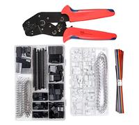 Ratcheting Crimper Plier Set Work Family 2.54mm Terminals Crimping Connectors Wire Crimping Tool Kit
