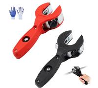 Ratcheting Pipe Cutter Tool, Ratchet-Type Pipe Cutter, 2 in 1 Close Quarters Tube Compact Cutters, One-Hand Fast Pip-e Cutting Tool ffor Water Pipe, Copper, Aluminium, Stainless Steel (Mix*2)