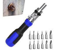 Ratcheting Screwdriver Set - Precision Adjustable 13-in-1 | Security Hex Flathead Screwdriver | for Home Garage Workshop Mechanic Repair DIY Projects Gunsmithing