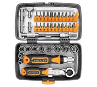 Ratcheting Screwdriver with Case for Electronics Repair 38 in 1 Ratchets Screwdriver Set with Precisions Bit Household Home Repair Tool Kit