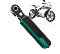 Ratcheting Wrench 36-Tooth Reversible Repair Screwdriver | 1/4 Inch Hex Drive Right Angle Ratchet Socket Wrench with 2 Bits for Tight Spaces, Motorcycle Engine Repair