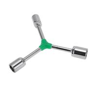 RATCHROLL 1 Pc Socket Wrench 95mm,95mm,100mm Spanner Socket Remover Hexagon Carbon Steel 14mm,17mm,19mm for Car Motorcycle Dirtbike Y Shaped 3 Way Wrench Sleeve