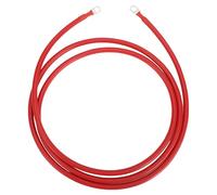 RATCHROLL 1 Pc Universal Battery Inverter Cable 3/8" Lug 8FT Battery Cable 4 AWG Gauge Red Tinned Copper