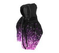 RATCHROLL 1 Pc Universal Gear Shift Knob Cover Automotive Manual Stick Shifting Handle Protector Flower Hoodie Style Black,Bright Purple Polyester