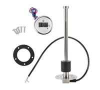 RATCHROLL 1 Set Fuel Sending Unit and Gauge Kit 8.5" Length Boat Fuel Sending Unit Marine Fuel Sender Unit Silver Tone Black White Metal 240-33 Ohm