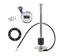 RATCHROLL 1 Set Fuel Sending Unit and Gauge Kit 9.06" Length Boat Fuel Sending Unit Marine Fuel Sender Unit Silver Tone Black White Metal 240-33 Ohm