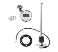 RATCHROLL 1 Set Fuel Sending Unit and Gauge Kit 9.49" Length Boat Fuel Sending Unit Marine Fuel Sender Unit Silver Tone Black White Metal 240-33 Ohm