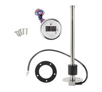 RATCHROLL 1 Set Fuel Sending Unit and Gauge Kit 9.84" Length Boat Fuel Sending Unit Marine Fuel Sender Unit Silver Tone Black White Metal 240-33 Ohm