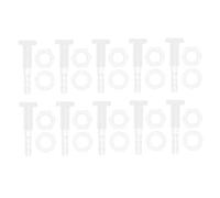 RATCHROLL 1 Set Plastic Hose Barb Fitting 1/8" Hose ID Barb M6 Male Thread Thru-Bulk Bulkhead Fittings Clear PP