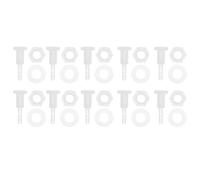 RATCHROLL 1 Set Plastic Hose Barb Fitting 1/8" Hose ID Barb M8 Male Thread Thru-Bulk Bulkhead Fittings Clear PP