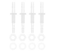 RATCHROLL 1 Set Plastic Hose Barb Fitting 1/8" x 5/32" Hose Barb Thru-Bulk Bulkhead Fitting Clear PP