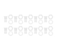 RATCHROLL 1 Set Plastic Hose Barb Fitting 15/32" Hose ID Barb M16 Male Thread Thru-Bulk Bulkhead Fittings Clear PP