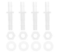 RATCHROLL 1 Set Plastic Hose Barb Fitting 15/64" Hose Barb Thru-Bulk Bulkhead Fitting Clear PP
