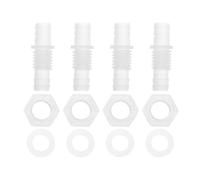 RATCHROLL 1 Set Plastic Hose Barb Fitting 25/64" Hose Barb Thru-Bulk Bulkhead Fitting Clear PP