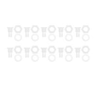 RATCHROLL 1 Set Plastic Hose Barb Fitting 25/64" Hose ID Barb M16 Male Thread Thru-Bulk Bulkhead Fittings Clear PP