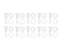 RATCHROLL 1 Set Plastic Hose Barb Fitting 3/16" Hose ID Barb M8 Male Thread Thru-Bulk Bulkhead Fittings Clear PP