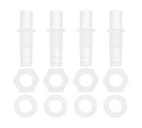 RATCHROLL 1 Set Plastic Hose Barb Fitting 5/16" x 25/64" Hose Barb Thru-Bulk Bulkhead Connector Clear PP