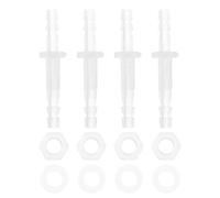 RATCHROLL 1 Set Plastic Hose Barb Fitting 5/32" Hose Barb Thru-Bulk Bulkhead Fitting Clear PP