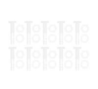 RATCHROLL 1 Set Plastic Hose Barb Fitting 5/32" Hose ID Barb M6 Male Thread Thru-Bulk Bulkhead Fittings Clear PP