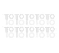 RATCHROLL 1 Set Plastic Hose Barb Fitting 5/32" Hose ID Barb M8 Male Thread Thru-Bulk Bulkhead Fittings Clear PP