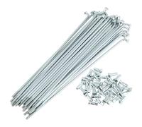 RATCHROLL 1 Set Universal Bicycle Spokes 12G 152mm Length Bike Wheel Spokes Nipple Silver Tone Carbon Steel Galvanized