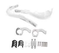 RATCHROLL 1 Set Universal Hand Guard Knuckle Guard Protector for Motorcycles Handguard Cold Protection Windproof Rainproof White Aluminum Alloy