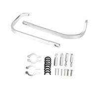 RATCHROLL 1 Set Universal Hand Guard Knuckle Guard Protector for Motorcycles Handguard Cold Protection Windproof Rainproof Silver Tone Aluminum Alloy