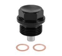RATCHROLL 1 Set Universal Oil Drain Plug Anti Leakage Oil Pan Drain Bolt Screw Thread Repair with Gasket Magnetic Black Aluminum Alloy Copper M20x1.5
