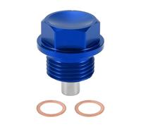 RATCHROLL 1 Set Universal Oil Drain Plug Anti Leakage Oil Pan Drain Bolt Screw Thread Repair with Gasket Magnetic Blue Aluminum Alloy Copper M18x1.5